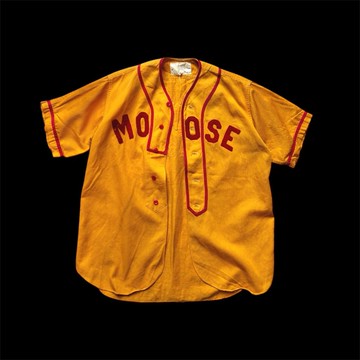 60s 美國古著 letterman Moose 棒球襯衫外套