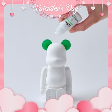 跟隨你的步調【日本BE@RBRICK】庫博力克香氛熊彩色耳朵版 (綠色-小蒼蘭香氛) 情人節快樂 情人節禮物 浪漫儀式感 香氣 紓壓 擴香 居家擺設 好友 生日禮