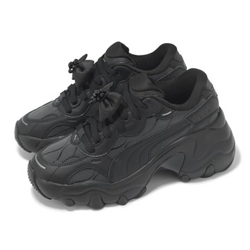 Puma 老爹鞋 Pulsar Wedge Wns Charms 女鞋 黑 厚底 增高 拼接 休閒鞋 40097301
