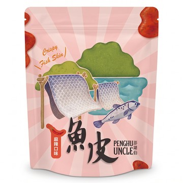 澎湖伯 風味魚皮 麻辣口味  70g  1包