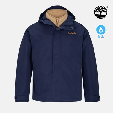 Timberland 男款海軍藍抓絨內裡防水三合一外套|0YHTWAIH