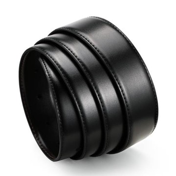 皮帶男不帶頭3.4無頭2.9光面腰帶條適用于都彭打孔3.0有孔針扣