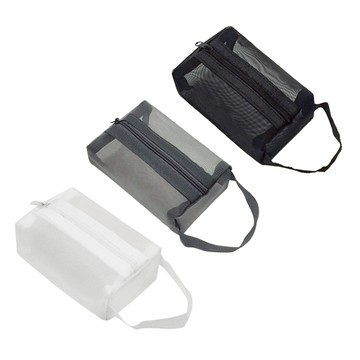 8766 網紗化妝包 小收納包 網紗收納包 零錢包 透視小包 充電線包 口紅包