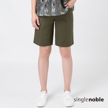 獨身貴族 職場女性必備挺料素色棉質短褲(3色)