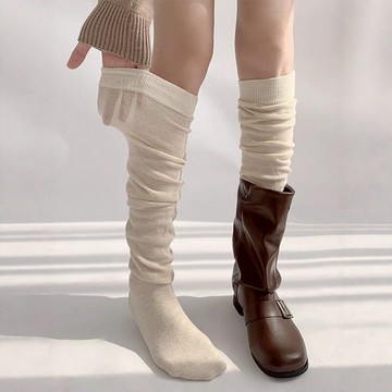 【太妮絲Z242】現貨韓系 美拉德堆堆襪 膝小腿襪 配靴必備 遮肉顯瘦 韓系氛圍感 秋冬長襪 襪子 小腿襪 長襪 堆堆襪