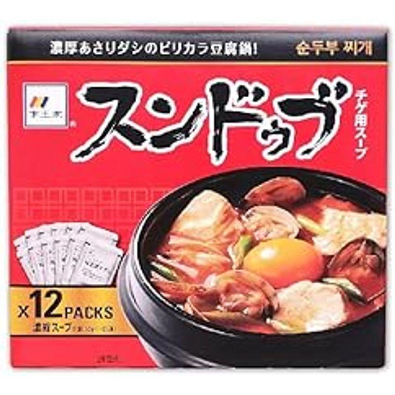 李王家 スンドゥブ チゲ コストコ COSTCO チゲ用スープ 150g 12袋 濃縮タイプ 1-2人分 韓国 鍋 パック スープ 豆腐鍋