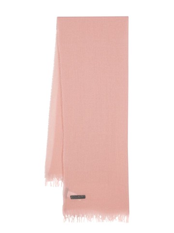 Fabiana Filippi - rhinestone-embellished frayed scarf - women - Silk/Virgin Wool/Cashmere - One Size - Pink