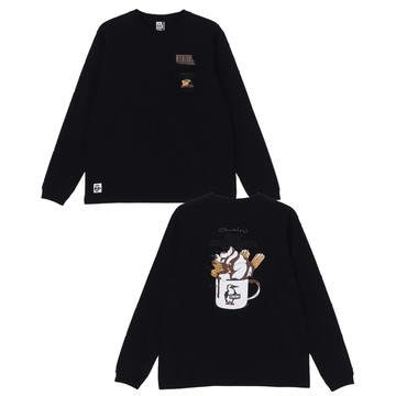 CHUMS Hot Chocolate Pocket Brushed L/S T-Shirt 女 長袖上衣 黑色 CH112659K001