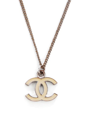 CHANEL Pre-Owned - 2006 Coco Mark necklace - women - Silver Plated - One Size