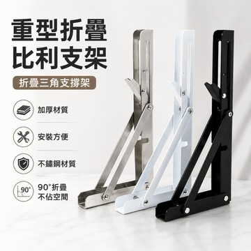 台灣現貨🌞不鏽鋼折疊支架 比利三角置物架 活動擱板層板 置物支架 層板托 壁掛支架 折疊層板托架 折疊架