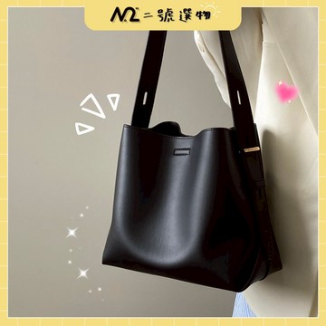 〚🌸二號選物👉現貨隔日到貨〛熱銷 一字扣水桶包 大容量 水桶包 托特包 通勤包 單肩包 斜背包 百搭 大包包 上班包