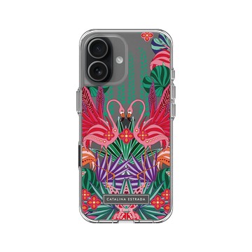 iPhone 17 Clear Case（相機按鈕） 透明 - Catalina Estrada - Flamingo