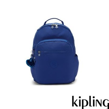 『首爾包』Kipling (網路獨家款)熾藍色機能手提後背包-SEOUL