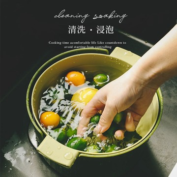 簡優【精選✨】北歐雙層瀝水籃 果蔬瀝水籃 水果籃 洗菜籃 洗水果籃 廚房瀝水籃 廚房收納籃 水果收納籃 蔬菜收納籃