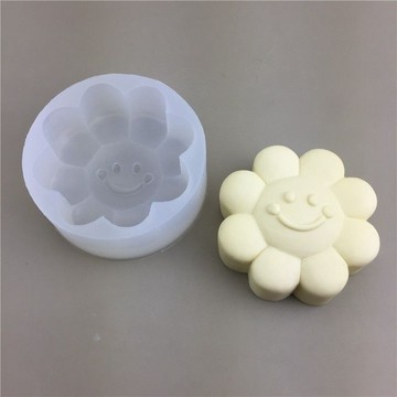 黏土工具 切模工具Diy卡通笑臉太陽花矽膠模具巧克力慕斯奶酪香熏磁條蠟燭肥皂模