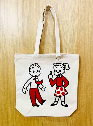 【震撼精品百貨】原田治OSAMU GOODS~原田治帆布肩背托特包-紅*05751