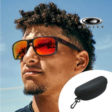 【OAKLEY】奧克利 HOLBROOK 亞洲版 輕量運動太陽眼鏡 OO9244 28 透灰框水銀鍍膜鏡片 公司貨