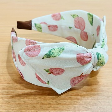 MOYA 寬版手工髮箍 桃子