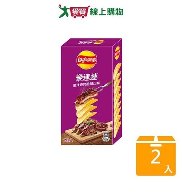 樂事樂連連蜜汁烤肋排味洋芋片166G【兩入組】【愛買】