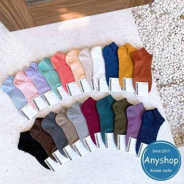 Anyshop韓國襪 MOOJIMOOJI 素色短襪 素色 素色襪 韓襪 韓國襪 韓國襪子 襪子 女襪 85001