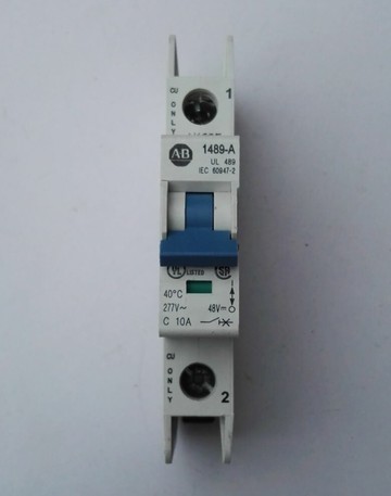 二手拆機美國 AB 1489-A1C100 C10A 1P 10A 空氣開關 斷路器