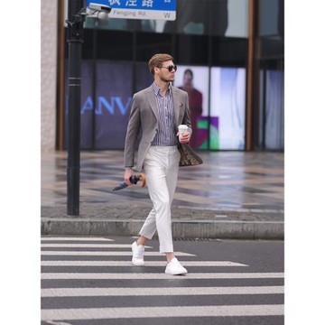 高級感炸街輕熟風單件休閑西服