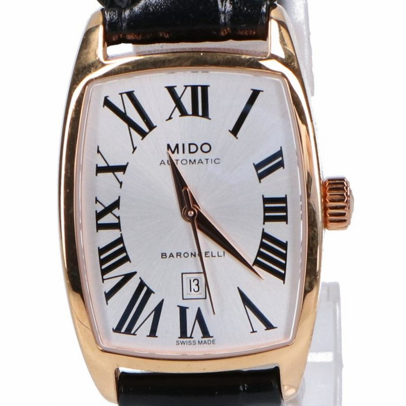 MIDO バロンチェッリ 自動巻き 腕時計 シルバー ゴールド