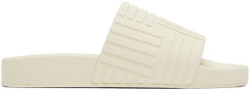 Bottega Veneta 灰白色橡胶拖鞋