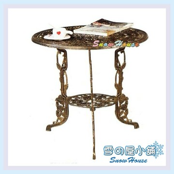 雪之屋 鑄鐵皇冠公園桌 休閒桌 咖啡桌 餐桌 有傘洞DIY  X772-01