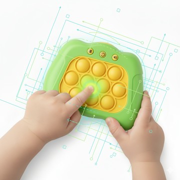 西班牙APLI Kids POP IT 電子泡泡樂 益智速度遊戲機 趣味打地鼠遊戲 敲敲樂 益智打地鼠
