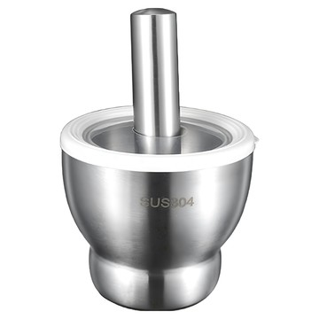 304不鏽鋼研磨器 缽型 大號 1628g  12 x 13 x 13cm  1個