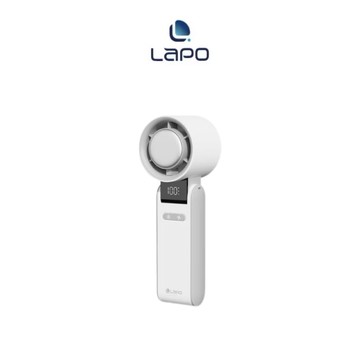 【Leo手機周邊專賣店】LaPO 製冷高速可折疊隨身風扇 / 白色
