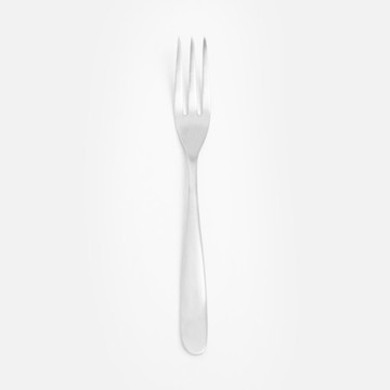 查莉不鏽鋼點心叉15cm 流線霧銀