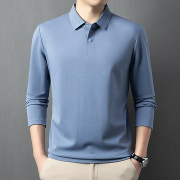 【巴黎精品】現貨+預購 頂級長袖POLO衫男短袖上衣襯衫T恤高爾夫球衫大碼男裝-輕奢羊毛翻領男上衣8色a1lf57