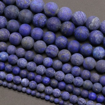 KJ--磨砂青金石圓珠散珠半成品磨砂珠 DIY手工制作飾品配件材料珠批發
