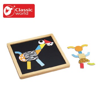 【德國 classic world 客來喜經典木玩】木製形狀拼圖