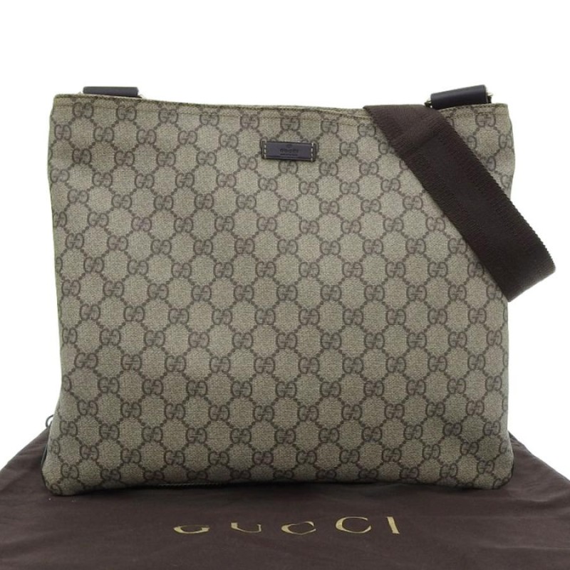 グッチ GUCCI GGプラス GGスプリーム ショルダーバッグ PVC 201446