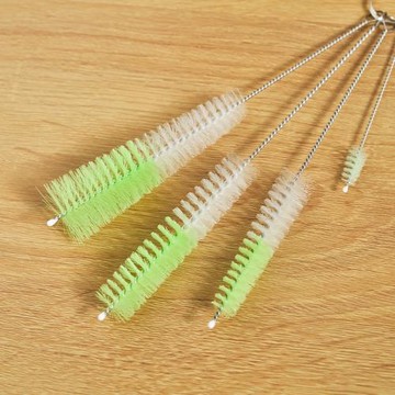 日式KM壺嘴刷長柄套裝洗杯子縫隙多功能茶壺奶瓶專用嘴清潔刷4件