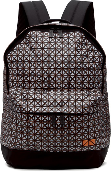 Bao Bao Issey Miyake 灰色 & 橙色 Rough 双肩包