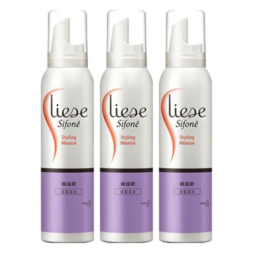 Liese 莉婕 絲逸歡造型泡沫 彈力捲度 柔順好整理  150ml  3瓶