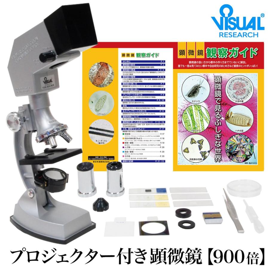 新日本通商 学習用 顕微鏡 セット 900倍 プロジェクター機能付き