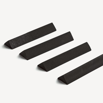 地語雲紋 8cm 三角石英石筷架｜曜黑｜單品