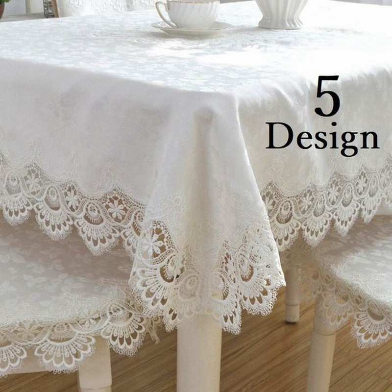 クロス センタークロス テーブルランナー テーブルクロス センターテーブル レース インテリア雑貨 おしゃれ 白 丸 長方形 上品 可愛い 通販 Lineポイント最大0 5 Get Lineショッピング
