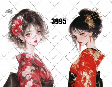 original sticker no.3995 人物貼紙 原創貼紙 原創人物貼紙 裝飾貼紙 cotton melody