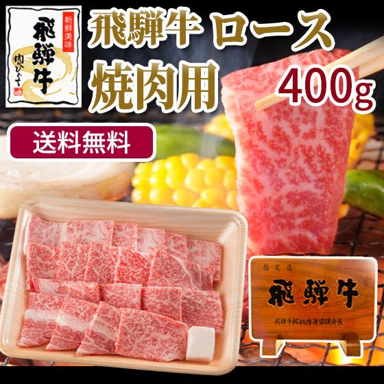 肉 牛肉  和牛 焼肉 飛騨牛 ロース肉 400ｇ 1パック 黒毛和牛 バーベキュー お取り寄せ グルメ