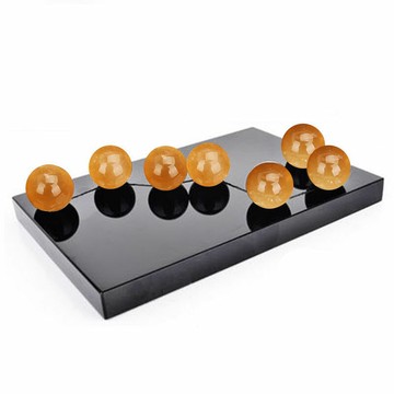 天然黑曜石北斗七星陣招財紫水晶球客廳居家辦公玄關風水紫氣東來