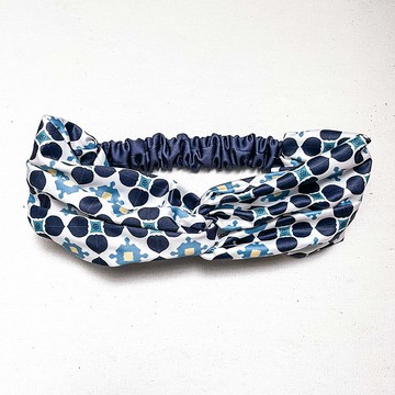 緞面髮帶 ∣ 深藍艾莉絲