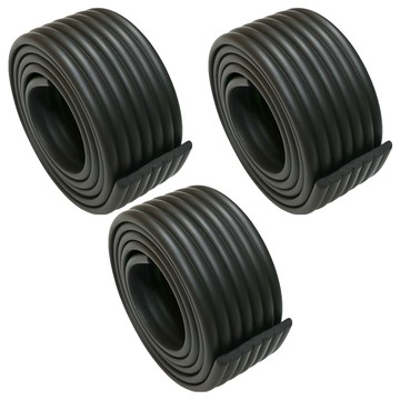aguard W型防撞泡棉  8mm x 80mm x 2m  黑色  3捲