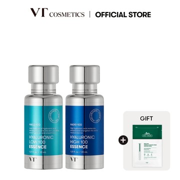 [VT] 玻尿酸高分子100精華 / 玻尿酸低分子100精華 30ml 100%玻尿酸微酸性pH保溼精華 【官方旗艦】
