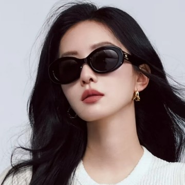 【CELINE】凱旋門橢圓膠框太陽眼鏡(CL40194U-01A)